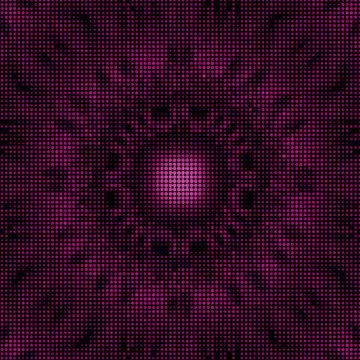PRINT SHOP: A kaleidoscope as pink print dots