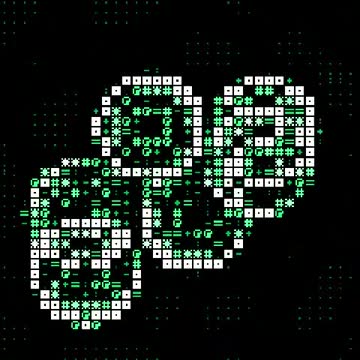 TERMINAL: Rings redrawn in green text, like an old terminal